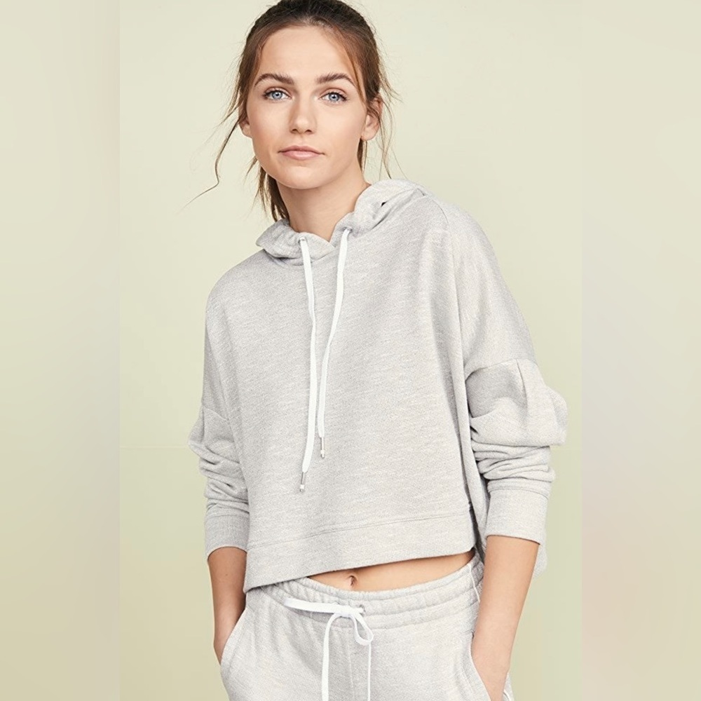 Alala volt metallic drawstring hoodie